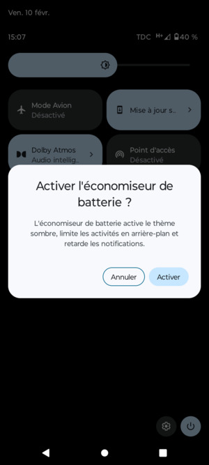 Sélectionnez Activer