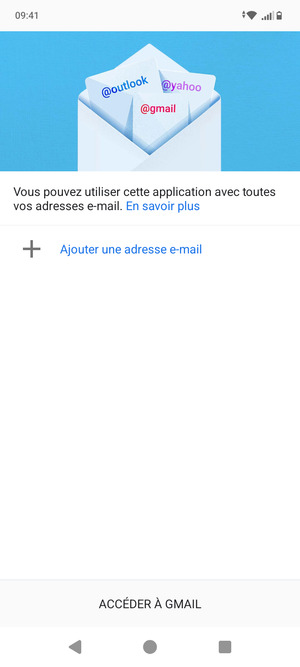 Sélectionnez Ajouter une adresse e-mail