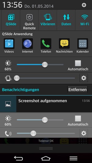 Wählen Sie Vibrieren, um in den Lautlos-Modus zu wechseln