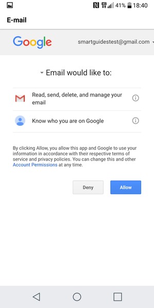 Select Allow