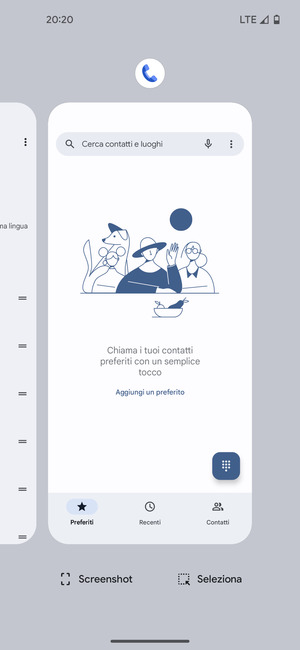 Scorri verso l'alto le app per chiuderle