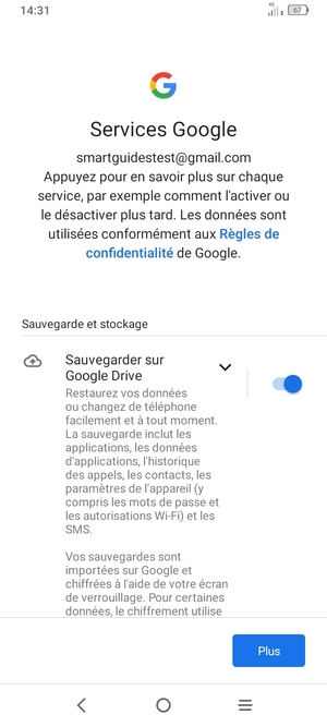 Sélectionnez Plus