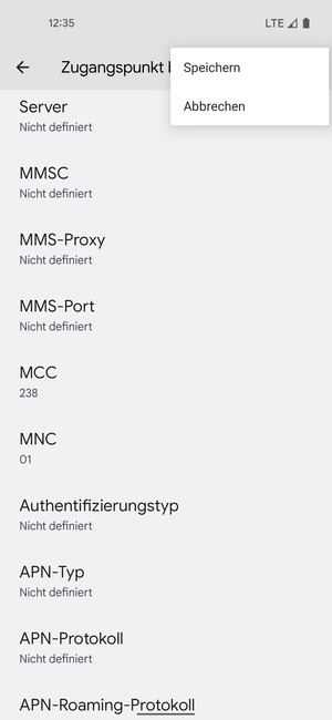 Wählen Sie Speichern