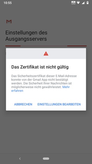 Wählen Sie EINSTELLUNGEN BEARBEITEN