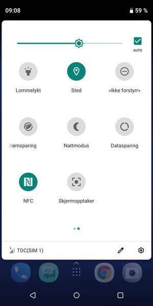 Slå av Sted