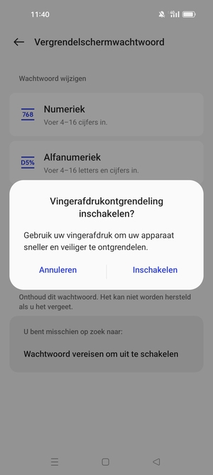 Selecteer uw voorkeursoptie