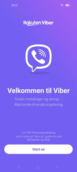 Applikasjonen er klar til bruk