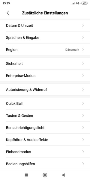 Wählen Sie Sicherheit