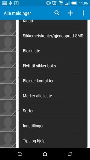 Velg Innstillinger