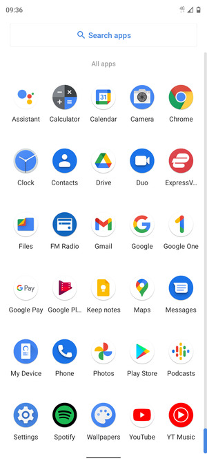 Scroll to and select Settings