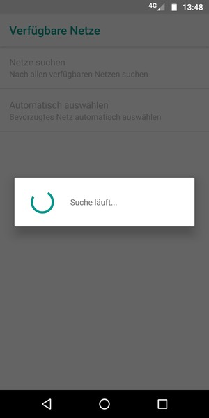 Warten Sie, bis die Suche abgeschlossen ist