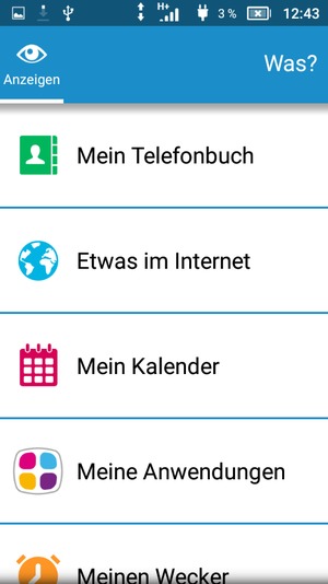 Scrollen Sie und wählen Sie Mein Telefonbuch