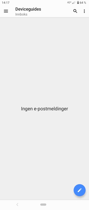 Kontoen er klar til bruk