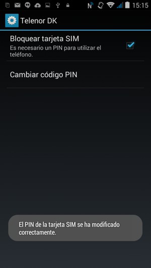 Su PIN de la tarjeta SIM ha sido cambiado