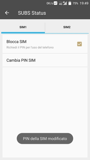 Il tuo PIN della SIM è stato modificato