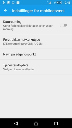 Vælg Navn på adgangspunkt