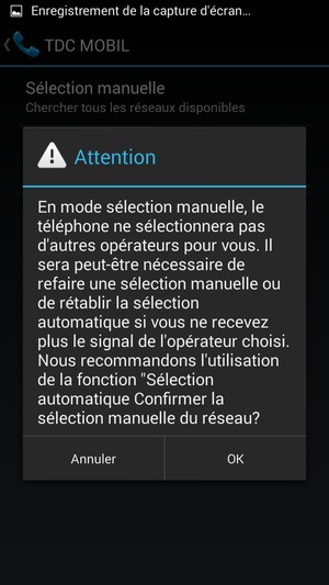 Sélectionnez OK