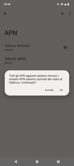 Seleziona Ok