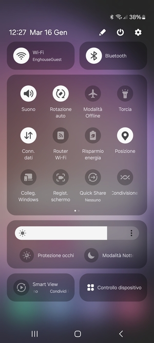 Disattiva Wi-Fi e Bluetooth