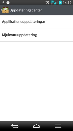 Välj Mjukvaruuppdatering