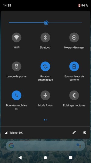 Sélectionnez le bouton Paramètres