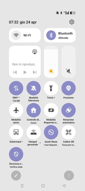 Seleziona Bluetooth