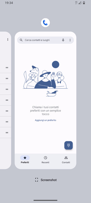 Scorri verso l'alto le app per chiuderle