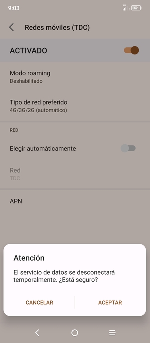 Seleccione ACEPTAR
