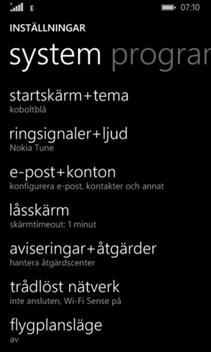 Svep åt vänster