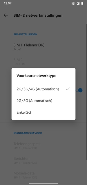 Selecteer uw voorkeursoptie