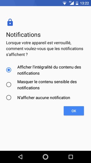 Sélectionnez votre option préférée et sélectionnez OK