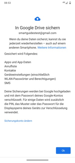 Wählen Sie Ok