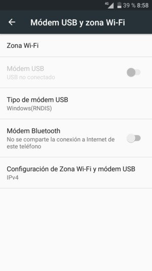 Seleccione Zona Wi-Fi