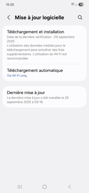 Sélectionnez Téléchargement et installation
