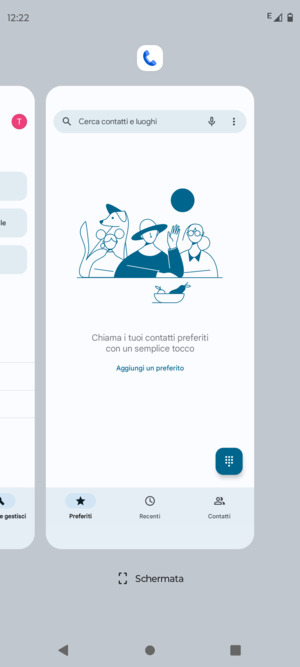 Scorri verso l'alto le app per chiuderle