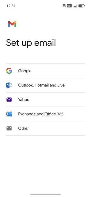 Select Exchange and Office 365