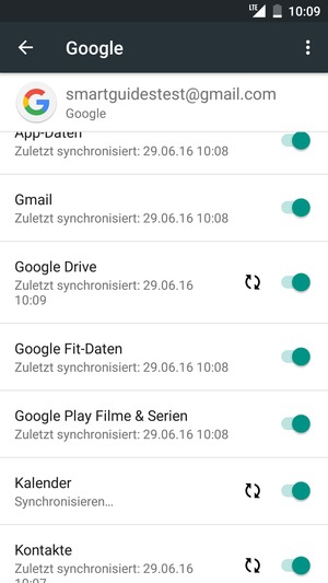 Ihre Daten werden synchronisiert