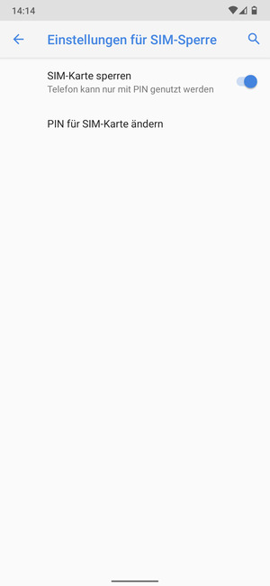 Wählen Sie PIN für SIM-Karte ändern