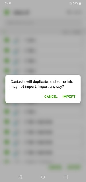 Select IMPORT