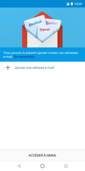 Sélectionnez Ajouter une adresse e-mail