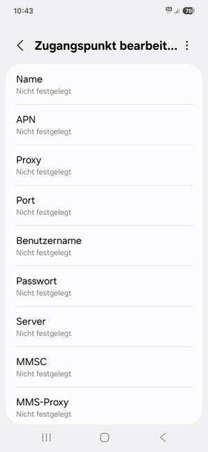 Geben Sie Internet-Informationen ein