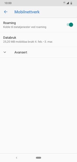 Slå Roaming på eller av