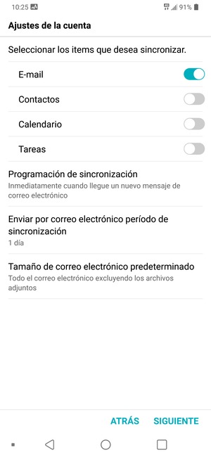 Seleccione SIGUIENTE