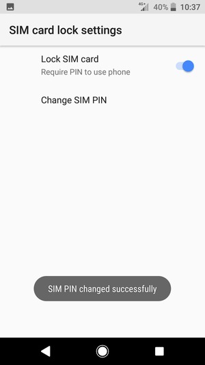 Your SIM PIN has been changed