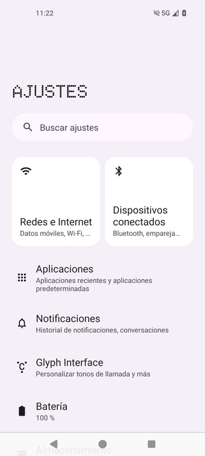 Seleccione Redes e Internet