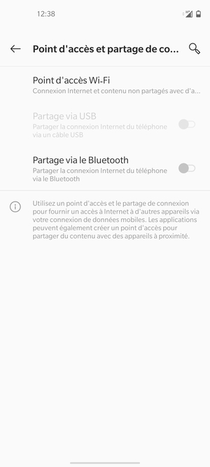 Sélectionnez Point d'accès Wi-Fi