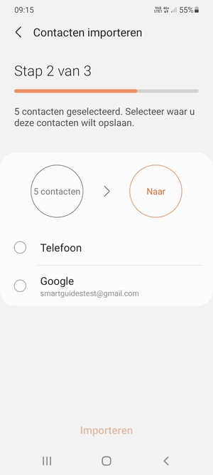 Selecteer Google