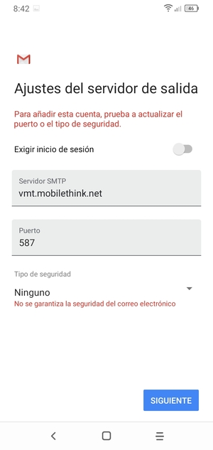 Seleccione SIGUIENTE