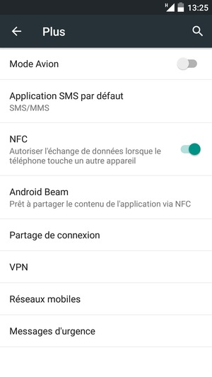 Sélectionnez Réseaux
mobiles