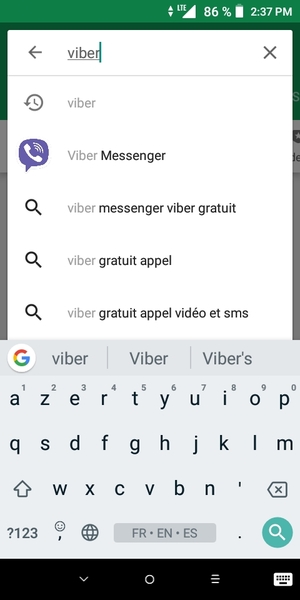 Saisissez le nom de l'appli et sélectionnez Rechercher